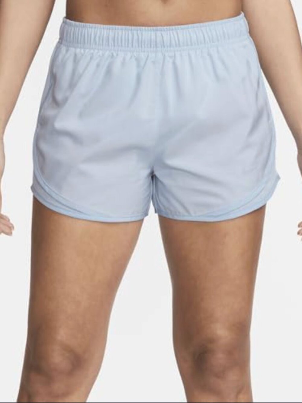 NIKE Tempo Baby Blue Lightweight Athletic Running Shorts Women's Size Small Gym